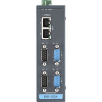 EKI-1224 industrielles Modbus Gateway mit 4x seriellen RS232/422/485 Anschlüssen von Advantech Front