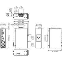 EKI-1242IECMS Modbus RTU/TCP zu EtherCAT Gateway von Advantech Zeichnung