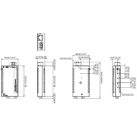 EKI-1511L serieller RS232 Device Server mit einem 10/100 Mbps Ethernet Port von Advantech Zeichnung