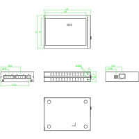 EKI-1512X serieller 2-Port Device Server mit RS422/485 Anschlüssen von Advantech Zeichnung