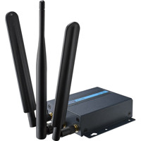 EKI-1642I industrieller 4G Mobilfunkrouter mit GPS von Advantech mit Antennen