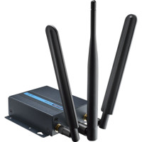 EKI-1642I industrieller 4G Mobilfunkrouter mit GPS von Advantech mit Antennen gedreht