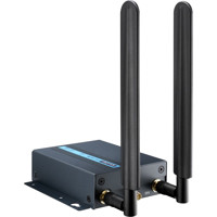 EKI-1642WI kompakter 4G Router mit IEEE 802.11b/g/n Wi-Fi von Advantech Antennen montiert