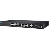 EKI-2428G-4CA unverwalteter 19 Zoll Gigabit Ethernet Switch mit 24x RJ45 und 4x RJ45/SFP Combo Ports von Advantech Side