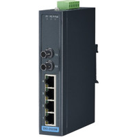 EKI-2525M-ST Unmanaged Ethernet Switch mit 4x Fast Ethernet und 1x Multimode ST Ports von Advantech