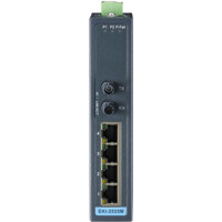 EKI-2525M-ST Unmanaged Ethernet Switch mit 4x Fast Ethernet und 1x Multimode ST Ports von Advantech Front