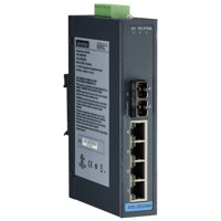 EKI-2525MI Unmanaged Industrieswitch mit 4x FE und 1x MM SC von Advantech Side