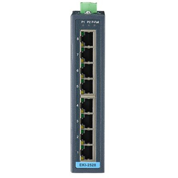 EKI-2528-BE Advantech 8 Port Unmanaged Netzwerk Industrie Switch