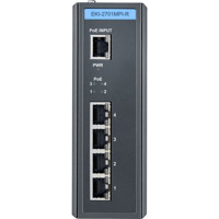 EKI-2701MPI-R HDBaseT PoE Extender mit 4x Gigabit Ethernet Ausgängen von Advantech von vorne