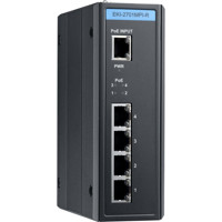 EKI-2701MPI-R HDBaseT PoE Extender mit 4x Gigabit Ethernet Ausgängen von Advantech leicht gedreht