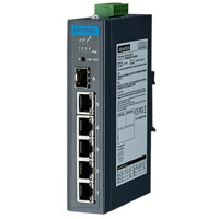 Advantech EKI-2706E-1GFP 4FE PoE+1G+1G SFP Unmanaged Ethernet Switch