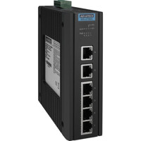 EKI-2706G-2GPI Unmanaged Gigabit PoE Switch von Advantech seitlich EKI-2706G-2GPI Advantech Unmanaged Gigabit PoE Switch seitlich