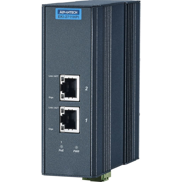 EKI-2711HPI Gigabit PoE Injektor mit bis zu 60 Watt von Advantech