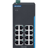 RJ45 Anschlüsse des EKI-2716GI Unmanaged Gigabit Ethernet Switch von Advantech