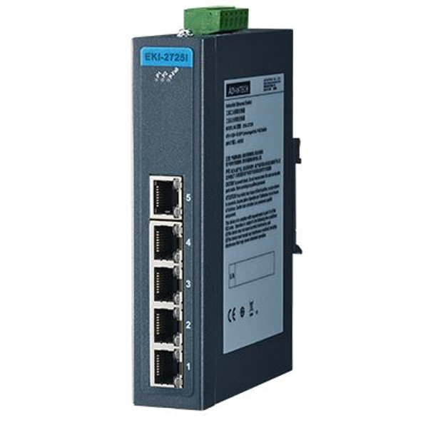 EKI-2725I Advantech Industrial Gigabit Unmanaged Ethernet Switch
