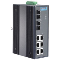 EKI-2728M Advantech 6GE+2G Multi-Mode Fiber Port Unmanaged Gigabit Ethernet Switch