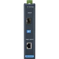 EKI-2741F industrieller Gigabit Ethernet zu SFP Medienkonverter von Advantech von vorne