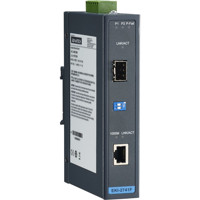 EKI-2741F industrieller Gigabit Ethernet zu SFP Medienkonverter von Advantech seitlich