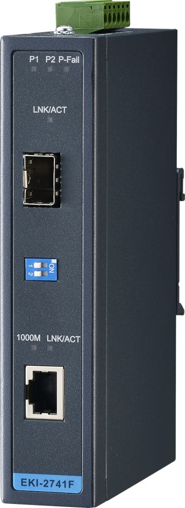 EKI-2741F industrieller Gigabit Ethernet zu SFP Medienkonverter von Advantech