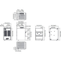 EKI-5526I-PN Managed PROFINET Fast Ethernet Switch mit 16x RJ45 Ports von Advantech Zeichnung