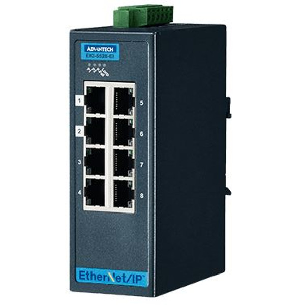 EKI-5528-EI Advantech 8 Fast Ethernet Port Managed Ethernet Switch mit Ethernet/IP Support
