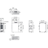 EKI-5528-PNMA Managed 8-Port Fast Ethernet PROFINET Switch mit 8x RJ45 Ports von Advantech Zeichnung