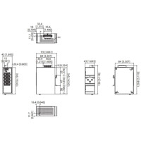 EKI-5528I-MB industrieller Ethernet Switch mit Modbus/TCP von Advantech Zeichnung