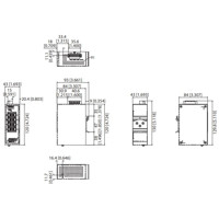 EKI-5528I-PN Ethernet Industrie Switch mit PROFINET Unterstützung von Advantech Zeichnung