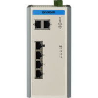 EKI-5624PI Unmanaged Ethernet PoE+ ProView Switch mit 4 FE PoE ud 2 G Ports von Advantech Vorderseite