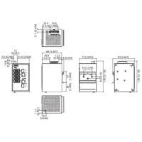 EKI-5629CI-MB Managed Ethernet Switch mit Modbus/TCP von Advantech Zeichnung