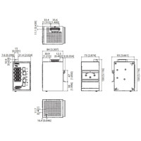 EKI-5629CI-PN Managed Protokoll Switch mit Profinet Unterstützung von Advantech Zeichnung