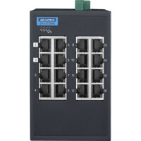 Anschl&uuml;sse des EKI-5726NI Unmanaged 16-Port Gigabit Ethernet Switch von Advantech