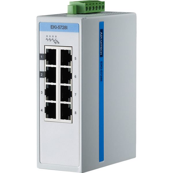 EKI-5728I 8GE Gigabit Modbus/TCP SNMP Unmanaged Ethernet ProView Switch von Advantech