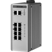 EKI-5729PI Lite Managed Switch mit 8 GE PoE und 2 GE Ports von Advantech Grau