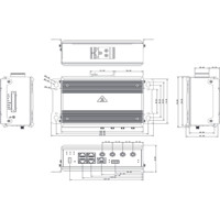 Eki-6333AC-4GP industrieller IEEE 802.11a/b/g/n/ac Wi-Fi Access Point von Advantech Zeichnung