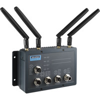 EKI-6333AC-M12  industrieller Wi-Fi Access Point mit Antennen von Advantech gedreht