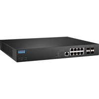 EKI-7412G-4XP Managed PoE+ Switch mit 8x Gigabit und 4x 10G SFP Anschlüssen von Advantech