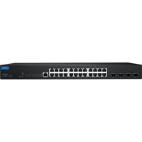 EKI-7428G-4X Managed Gigabit Switch mit 24x GbE und 4x 10G SFP Ports von Advantech Front