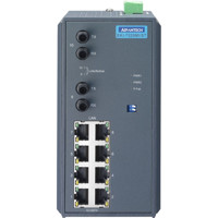 EKI-7529MI-ST Unmanaged Ethernet Switch mit Mult-Mode ST Ports von Advantech Front