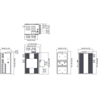 EKI-7529MI-ST Unmanaged Ethernet Switch mit Mult-Mode ST Ports von Advantech Zeichnung