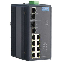 EKI-7629CPI Advantech 8+2G Combo Port Gigabit Unmanaged Industrial Ethernet PoE Switch