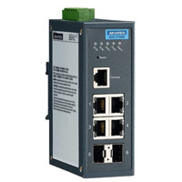 EKI-7706E-2F Ethernet Managed redundanter industrieller Switch mit 4 Fast Ethernet und 2 SFP Ports von Advantech