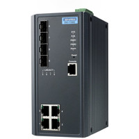 EKI-7708E-4F Managed Industrial Switch von Advantech mit 8 Ports Links