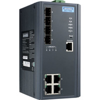 EKI-7708G-2FVI 8-Port Gigabit Netzwerk Switch mit RJ45 und VDSL-fähigen SFP Ports von Advantech