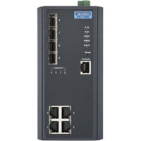 EKI-7708G-4FI industrieller Managed Ethernet Switch mit 4 Gigabit Ethernet und 4 SFP Ports von Advantech