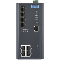 EKI-7708G-4FPI Managed Industrial Switch von Advantech mit 4 Gigabit PoE und 4 SFP Ports