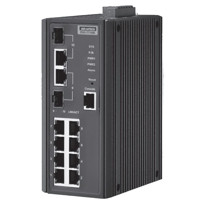 EKI-7710E-2C verwalteter Netzwerkschalter mit 2 Gigabit Copper/SFP Combo und 8 Fast Ethernet Ports von Advantech