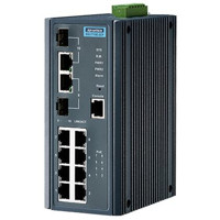 EKI-7710E-2CP Gigabit Managed Industrieller PoE Switch mit 8 FE und 2G Ports von Advantech