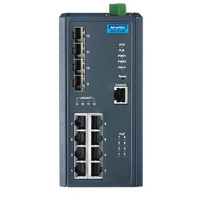 EKI-7712G-4FP Advantech 8GE PoE + 4 SFP Gigabit PoE Mananged Redundant Industrie Switch