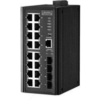 EKI-7720 Serie industrielle Managed Ethernet Switches mit 20 Ports von Advantech EKI-7720G-4F-4FI Grau